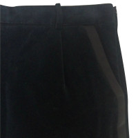 Saint Laurent Black Velvet Tuxedo Mini Skirt