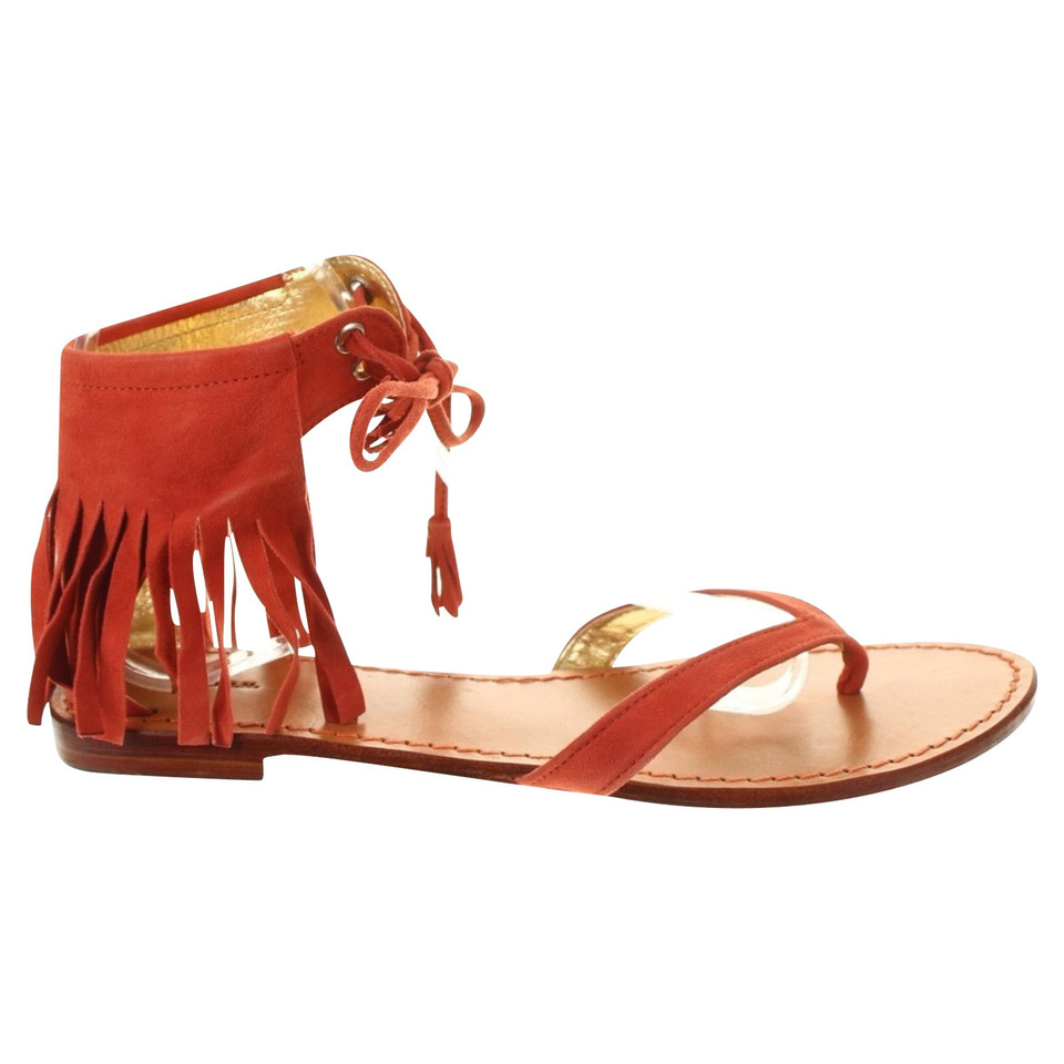 P.A.R.O.S.H. Sandals Leather in Orange