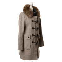 Mabrun Mantel mit Fellkragen
