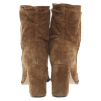 Pura Lopez Ankle boots Suede in Brown