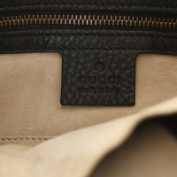 Gucci 1973 Top Handle Bag Medium aus Leder in Schwarz
