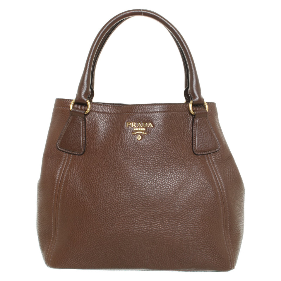 Prada Sac à main en Cuir en Marron