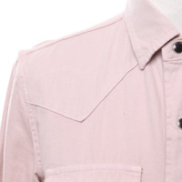 Saint Laurent Oberteil aus Baumwolle in Rosa / Pink