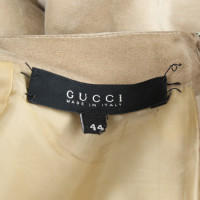 Gucci Skirt Leather in Beige