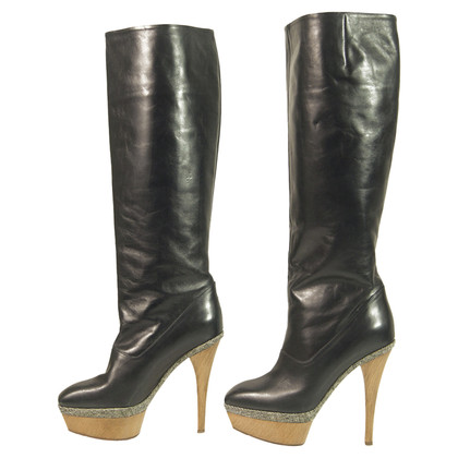 Marni Boots Leather in Black