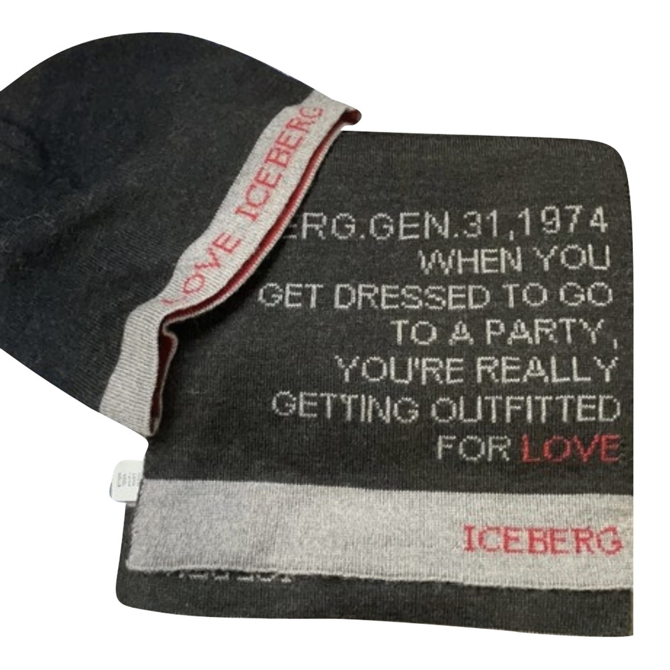 Iceberg Schal/Tuch aus Wolle in Grau