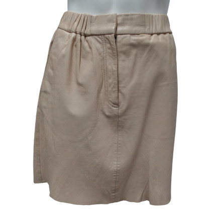 Bruuns Bazaar Skirt Leather in Beige