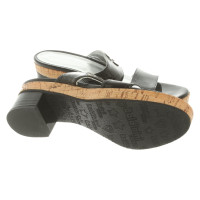 Baldinini Sandals Patent leather in Black