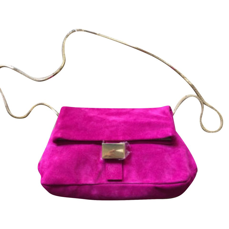 Andere Marke Handtasche aus Wildleder in Fuchsia