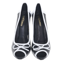 John Galliano Peep-toes in black and white