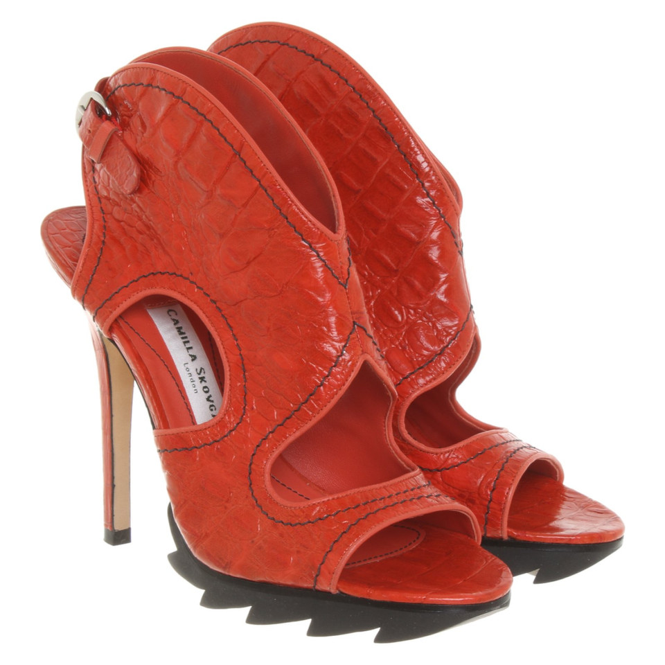 Camilla Skovgaard Sandals Leather in Red