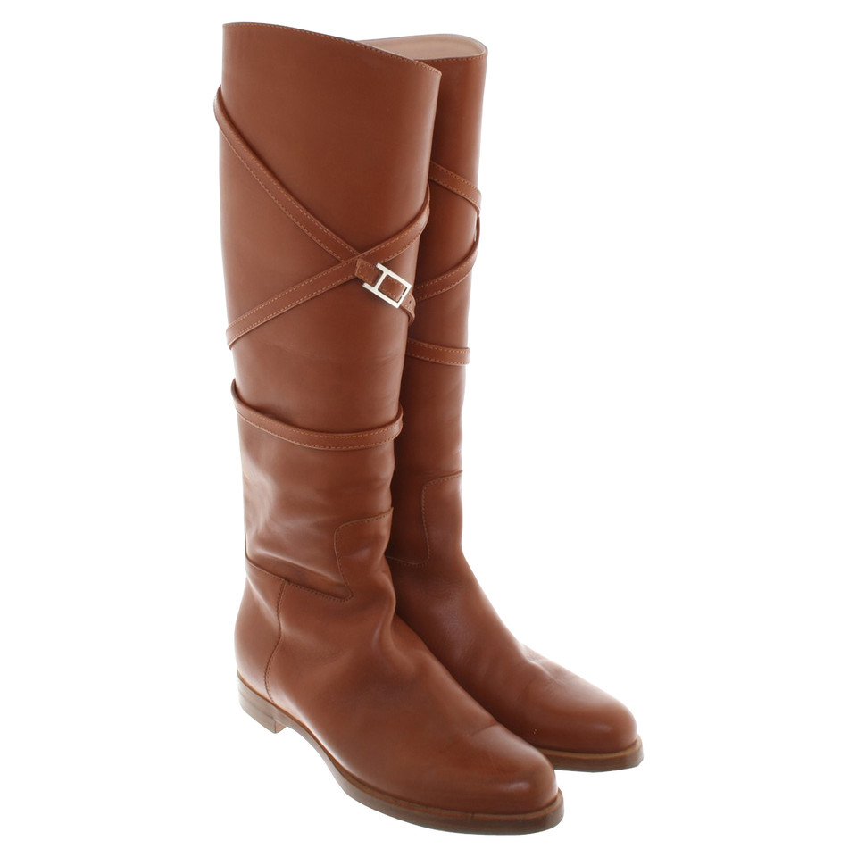 Unützer Light brown leather boots