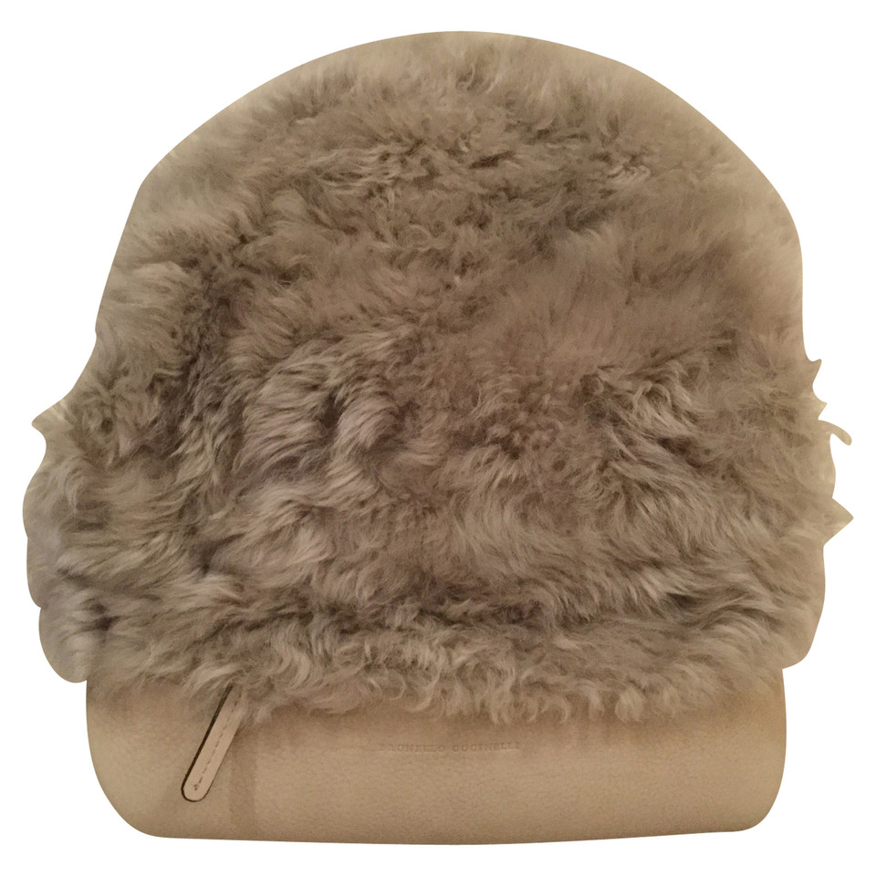 Brunello Cucinelli Backpack with fur trim