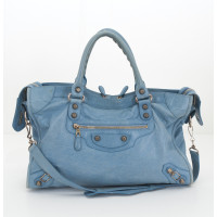 Balenciaga Handbag Leather in Blue