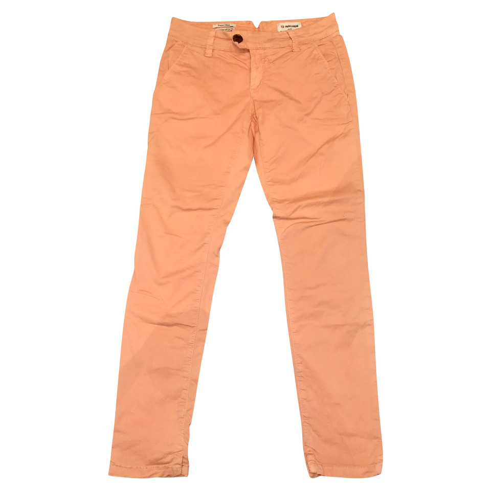 Rich & Royal Paire de Pantalon en Coton en Orange