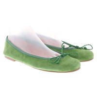 Pretty Ballerinas Slippers/Ballerinas Leather in Green