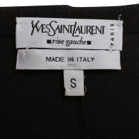 Yves Saint Laurent Leinenpullover in Schwarz