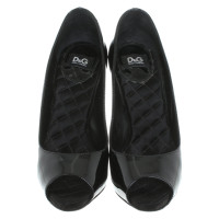 D&G Peep-toes in black