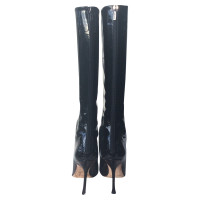 Jimmy Choo Black patent leather boots
