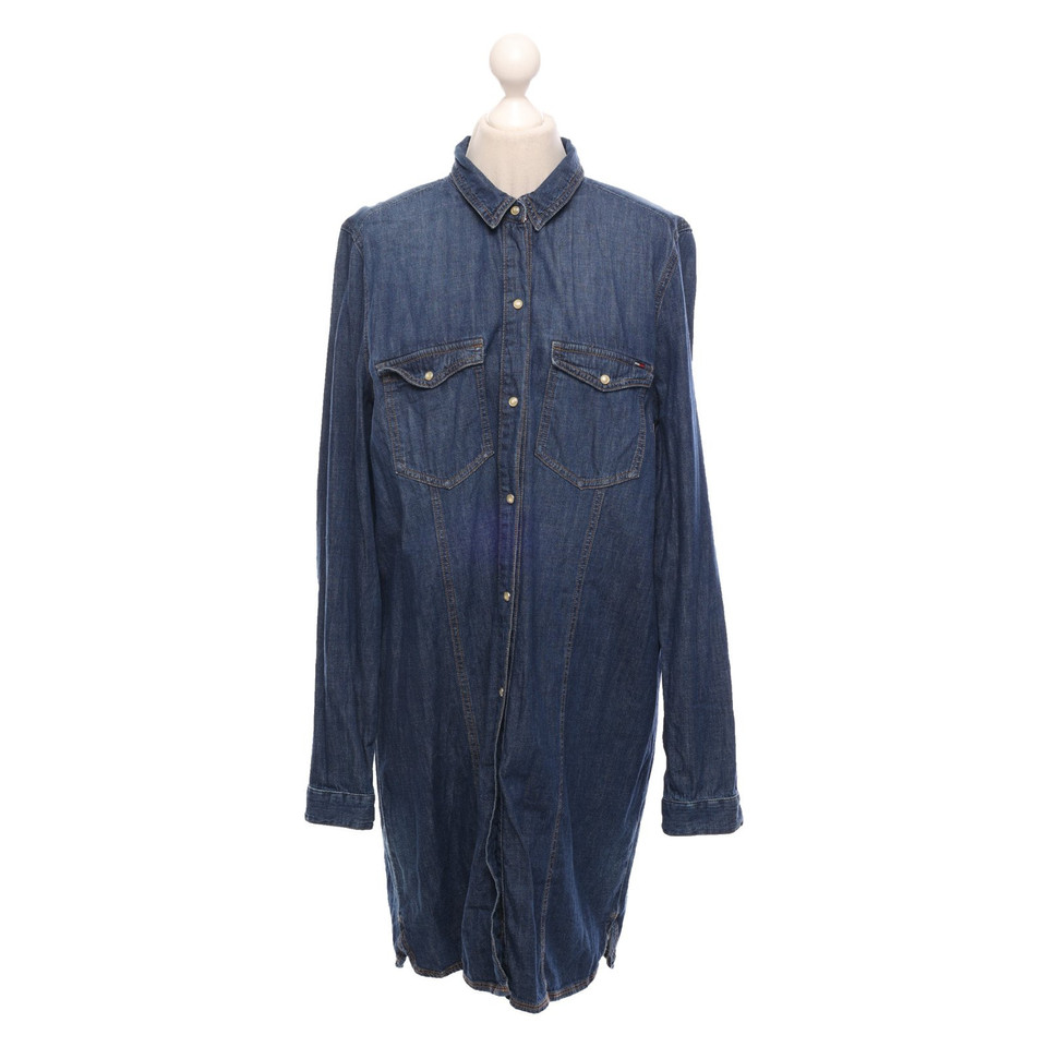 Tommy Hilfiger Robe en Coton en Bleu