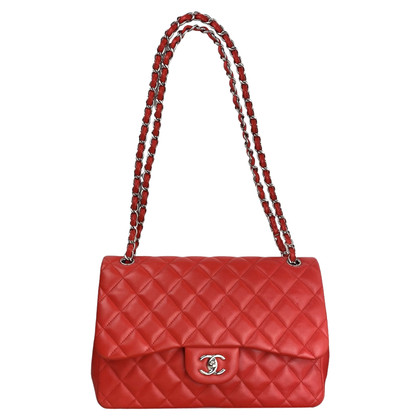 Chanel Flap Bag in Pelle in Rosso