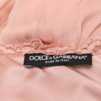 Dolce & Gabbana robe de dentelle en rose