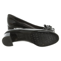 Carshoe Slippers/Ballerina's Lakleer in Zwart