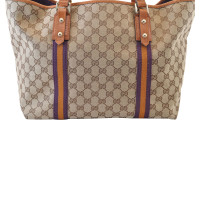 Gucci Tote Bag aus Canvas in Braun