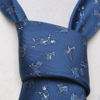 Hermès Cravate en bleu