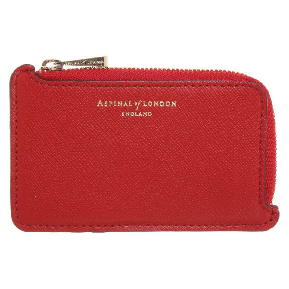 Aspinal Of London Bag/Purse Leather in Red