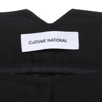 Costume National Paire de Pantalon en Laine en Noir
