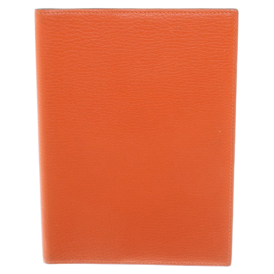 Hermès Calendar Holder in orange