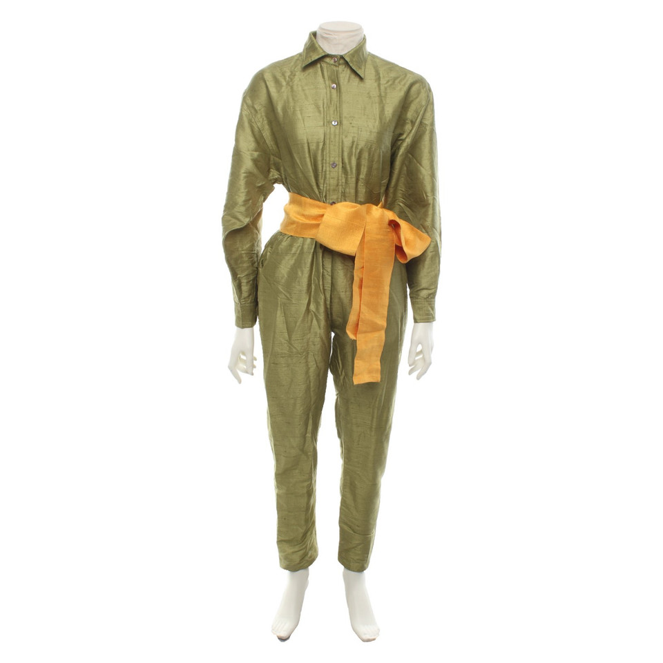 Rhode Resort Jumpsuit Zijde in Groen