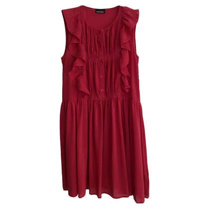 Ermanno Scervino Kleid aus Seide in Rot