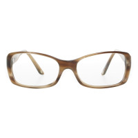 Versace Lesebrille in Braun marmoriert