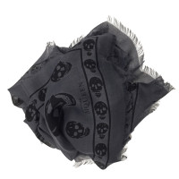 Alexander McQueen Grey skull scarf 