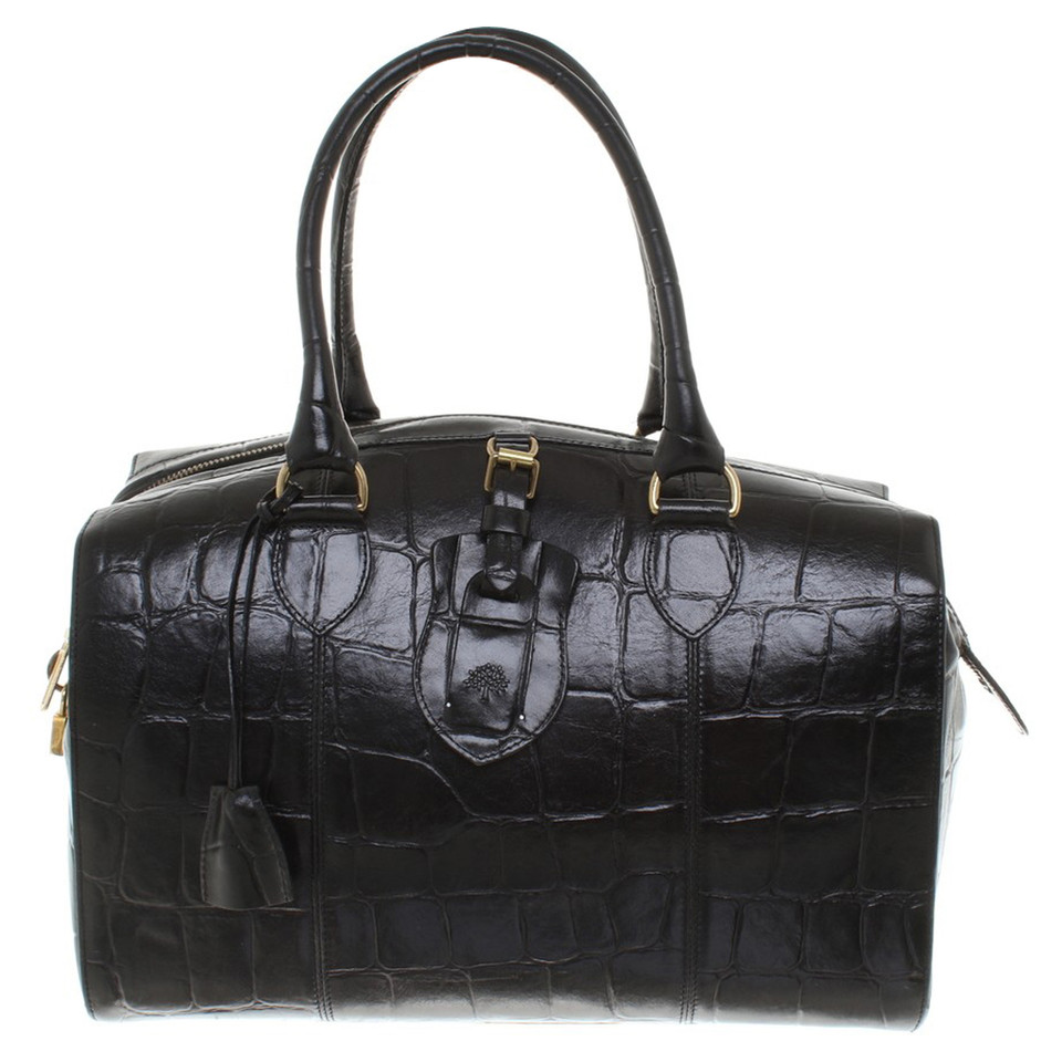 Mulberry Handbag with reptile embossing - Buy Second hand Mulberry Handbag with reptile ...