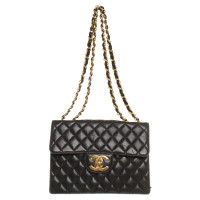 Chanel "Jumbo Flap Bag" in Black