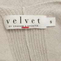 Velvet Pullover in beige