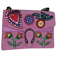 Gucci Dionysus Shoulder Bag aus Wildleder in Rosa / Pink