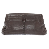 Tod's Clutch Bag Leather in Beige