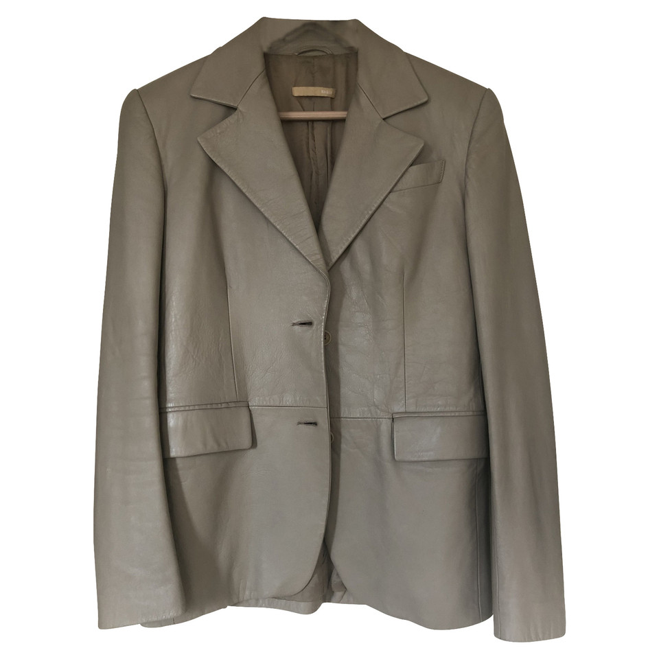 Bally Blazer in Pelle in Beige