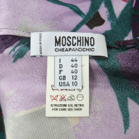 Moschino Robe en soie avec motif