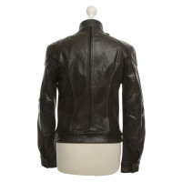 Belstaff Khaki Leather Jacket