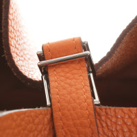 Hermès Picotin Lock MM in Pelle in Arancio