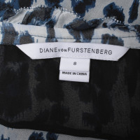 Diane Von Furstenberg Seidenbluse mit Leoparden-Print