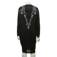 Gianni Versace Oversized dress in black / beige