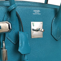 Hermès Birkin Bag 30 Leather in Turquoise
