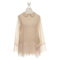 Schumacher Zijden blouse in nude