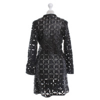Caban Romantic Coat with leaves motif